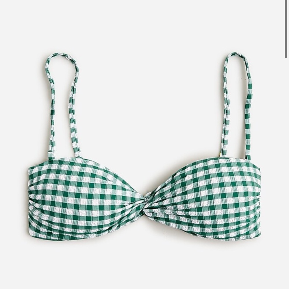 NWT Jcrew twist front bikini top- straps included!